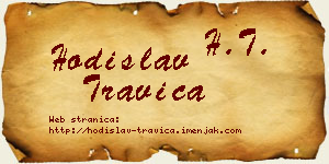 Hodislav Travica vizit kartica